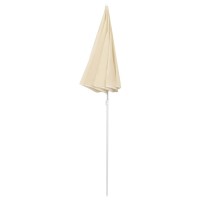 vidaXL Outdoor Parasol with Steel Pole Sand 70.9