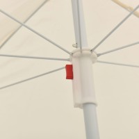 vidaXL Outdoor Parasol with Steel Pole Sand 70.9