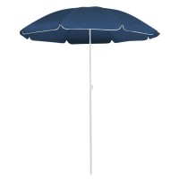 vidaXL Outdoor Parasol with Steel Pole Blue 70.9