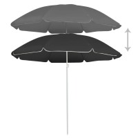 vidaXL Outdoor Parasol with Steel Pole Anthracite 70.9