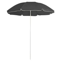 vidaXL Outdoor Parasol with Steel Pole Anthracite 70.9