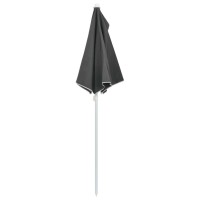 vidaXL Garden Half Parasol with Pole 70.9