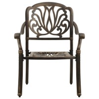 Vidaxl Patio Chairs 2 Pcs Cast Aluminum Bronze