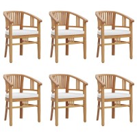 vidaXL 7 Piece Patio Dining Set Solid Wood Teak