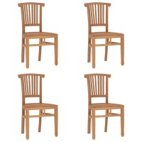 vidaXL 5 Piece Patio Dining Set Solid Wood Teak