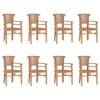 vidaXL 9 Piece Patio Dining Set Solid Wood Teak