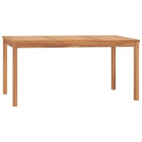 Vidaxl Patio Dining Table 63X31.5X30.3 Solid Teak Wood