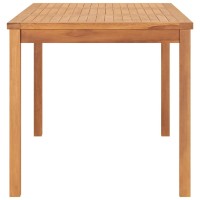 Vidaxl Patio Dining Table 63X31.5X30.3 Solid Teak Wood