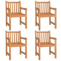 vidaXL 5 Piece Patio Dining Set Solid Wood Teak