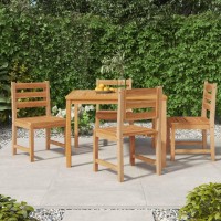 Vidaxl Patio Chairs 4 Pcs Solid Wood Teak