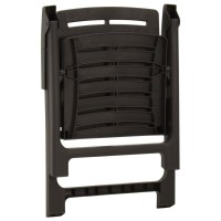 vidaXL Patio Chairs 4 pcs Plastic Anthracite