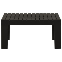 Vidaxl Patio Lounge Table Plastic Gray
