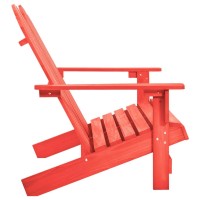 vidaXL 2-Seater Patio Adirondack Chair Solid Wood Fir Red