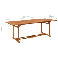 vidaXL Patio Dining Table 86.6