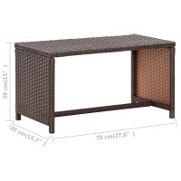 vidaXL Coffee Table Brown 27.6