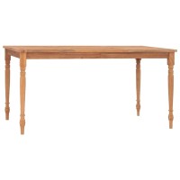 Vidaxl Batavia Table 59.1X35.4X29.5 Solid Teak Wood