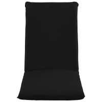 Vidaxl Foldable Sunlounger Oxford Fabric Black