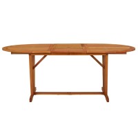 Vidaxl Patio Table 78.7X39.4X29.5 Solid Wood Eucalyptus