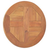 vidaXL Table Top Solid Teak Wood Round 1