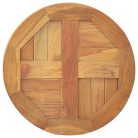 vidaXL Table Top Solid Teak Wood Round 1