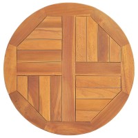 vidaXL Table Top Solid Teak Wood Round 1