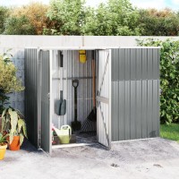 vidaXL Garden Tool Shed Gray 88.6