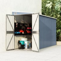 vidaXL Wall-mounted Garden Shed Gray 46.5