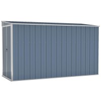 vidaXL Wall-mounted Garden Shed Gray 46.5