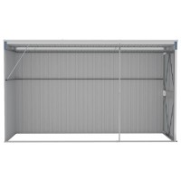 vidaXL Wall-mounted Garden Shed Gray 46.5