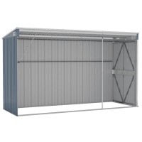 vidaXL Wall-mounted Garden Shed Gray 46.5