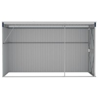vidaXL Wall-mounted Garden Shed Anthracite 46.5