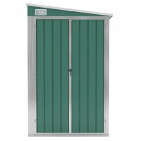 vidaXL Wall-mounted Garden Shed Green 46.5