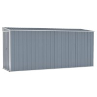 vidaXL Wall-mounted Garden Shed Gray 46.5