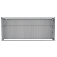 vidaXL Wall-mounted Garden Shed Gray 46.5