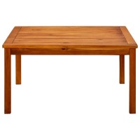 Vidaxl Patio Coffee Table 33.5X33.5X17.7 Solid Acacia Wood