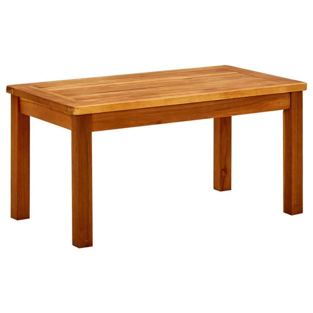 Vidaxl Patio Coffee Table 27.6X15.7X14.2 Solid Acacia Wood