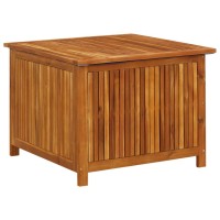 Vidaxl Patio Storage Box 29.5X29.5X22.8 Solid Acacia Wood