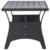 vidaXL Patio Table Black 47.2