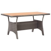 vidaXL Patio Table Gray 47.2