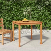 Vidaxl Patio Dining Table 33.5X33.5X29.5 Solid Wood Teak