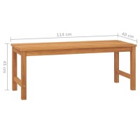 vidaXL Patio Bench 44.9