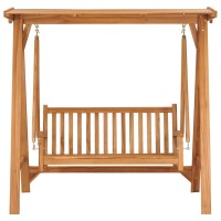Vidaxl Swing Bench 66.9 Solid Teak Wood