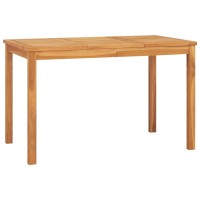 Vidaxl Patio Dining Table 47.2X27.6X30.3 Solid Teak Wood