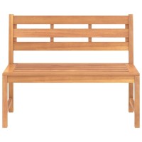 Vidaxl Patio Bench 44.9 Solid Teak Wood