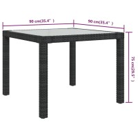 vidaXL Patio Table 35.4