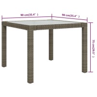 vidaXL Patio Table 35.4