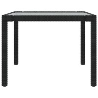 vidaXL Patio Table Black 74.8