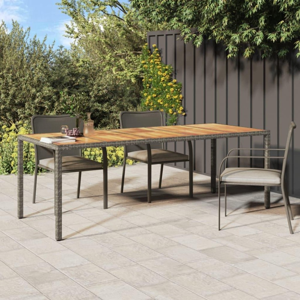 vidaXL Patio Table Gray 98.4