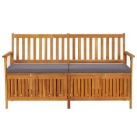 vidaXL Storage Bench with Cushion 58.3