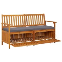 vidaXL Storage Bench with Cushion 58.3